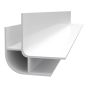 PVC Outside Rounded Corner for Trusscore Wall&CeilingBoard Panel - White - 10'