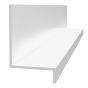 PVC Base Z-Trim for transition between Trusscore Wall Panels and Concrete Floor - White - 10'