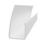 PVC J-Trim for Trusscore RibCore and Slatwall - White - 3/4" x 10'
