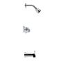 Robinet bain/douche Nomis, 2 poignées, chrome, 7 morceaux