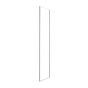 Shower Return Panel - Camilla - Clear Glass – 32" x 78.74" – Chrome