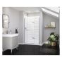 Sliding Shower Door - Reveal Sleek - 44-47" x 71 1/2" - Clear Glass, Chrome