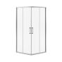 Shower Door - Radia Square - Sliding - Chrome - 36" x 36" x 71 1/2"