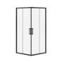 Sliding Shower Door - Radia - 36" x 36" x 71.5" - Clear Glass - Matte Black