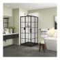 Sliding Shower Door - Radia - 36" x 36" x 71.5" - Clear Glass - Matte Black