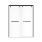 Bypass Shower Door - Uptown -  56"-59" x 76" - Clear glass - Matte Black
