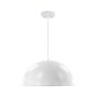 Luminaire suspendu à une lumière, 18", blanc mat