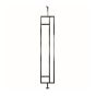Stair Baluster - Wrought Iron - Obu - 6" x 38 1/2" - Black