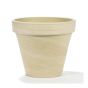 Pot standard en granit, blanc, 12 cm