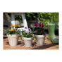 Pot standard en granit, blanc, 12 cm
