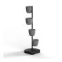 Jardinière Urbaine Botanica, 4 pots, 17,5" x 62", gris