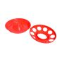 Base de mangeoire B3 en plastique pour volaille, 1 l, rouge