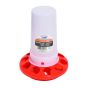Base de mangeoire B3 en plastique pour volaille, 1 l, rouge