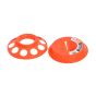 Base de mangeoire B3 en plastique pour volaille, 1 l, orange