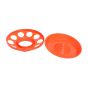 Base de mangeoire B3 en plastique pour volaille, 1 l, orange