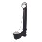 Trop-plein de bain ABS avec bouchon, chrome