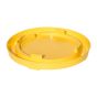 Base de mangeoire OB en plastique pour volaille, 1 gallon, jaune