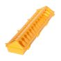 Mangeoire au sol en plastique pour volaille, 20", jaune