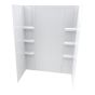 Ensemble de mur lisse de bain, 60" x 36" x 80", 5 morceaux