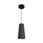 Luminaire suspendu à 1 lumière Beverly, noir, 4,4"