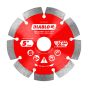 Disque à tronçonner à segments diamantés, pour maçonnerie, 5"