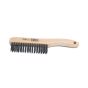 Carbon Steel Wire Brush - 4 x 16 Row - 9 1/2"