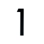 Black Contemporary 9" House Number - 1