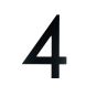 Black Contemporary 9" House Number - 4