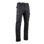 Trousers - Basalte - in Stretch Canvas Fabric - Size 34 - Black