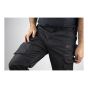 Trousers - Basalte - in Stretch Canvas Fabric - Size 34 - Black