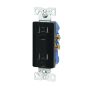 Decorator Duplex Receptacle - 15 A - Black