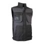 Quilted Sleeveless Jacket - Large - Black/Grey