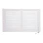 Grille de retour d'air, blanc, 6" x 14"