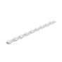 Bande finition, plastique, carré, blanc, 6/pqt, 24"