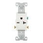 Receptacle Single - White - NEMA 6-20R - 20A/250V