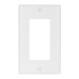 Wallplate - Decorative - 1 Gang - Plastic - White