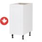 Caisson inférieur 1 porte, Shaker, blanc, 15" x 34 3/4" x 24"