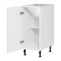 Caisson inférieur 1 porte, Shaker, blanc, 15" x 34 3/4" x 24"