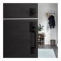 Clenche pour porte extérieure, Branton/Reminy, noir mat