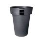 Jardinière solaire pour l'extérieur, gris, 18"