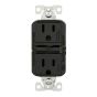 Prise électrique Eaton DDFT 15A 125V, inviolable, style décorateur, noir