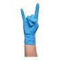 Gants de nitrile, sans poudre, 4,5 mil, bleu, 100/pqt, petit