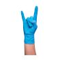 Gants de nitrile, sans poudre, 4,5 mil, bleu, 100/pqt, petit