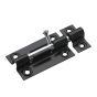 Verrou cylindrique, noir, 3"