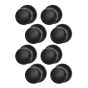 Ensemble de boutons pour portes de passage, Hudson, 8/pqt, noir mat