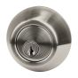 Pêne dormant rond, nickel satiné