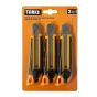 Ensemble de couteaux tout usage, lames sécables, 18 mm, 3 mcx