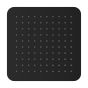 Rain Shower - Square - Matte Black - 10"