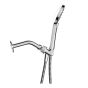 Hand Shower Combo - 3 Functions - White - 2 pcs