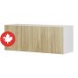 Wall Fridge Cabinet 2 Doors - Sheer Beauty - Wood - 36" x 14" x 12 1/2"